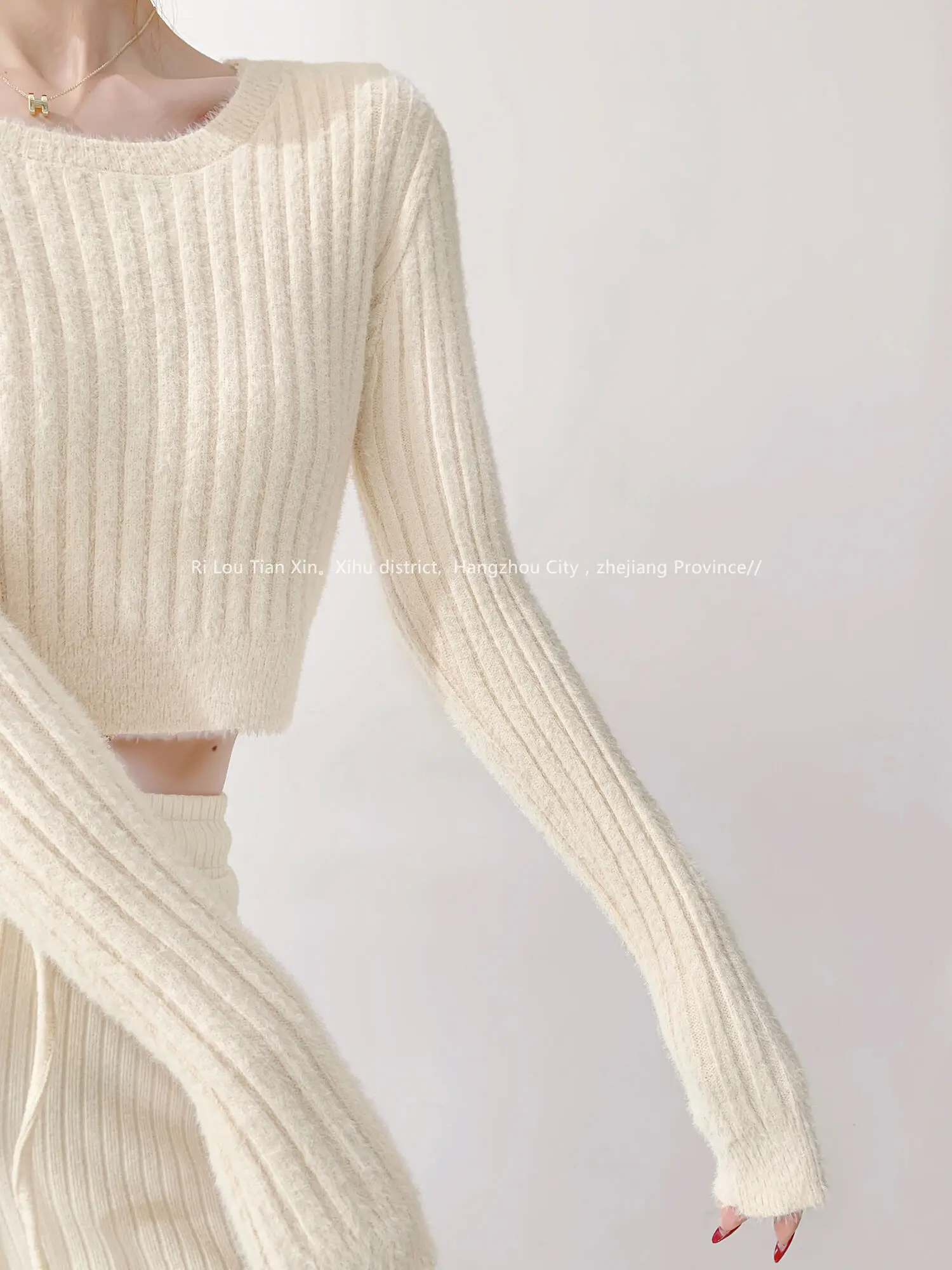 Осень/зима новый вязаный пуловер в европейском и американском стиле с круглым