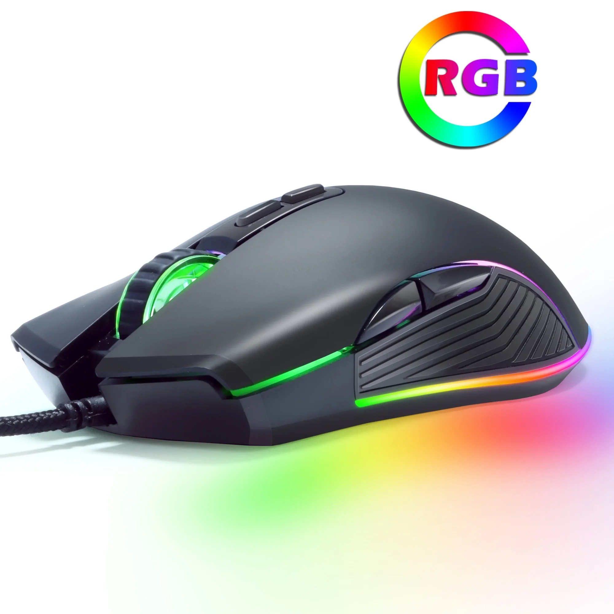 

Проводная игровая мышь RGB, оптическая геймерская мышь, Регулируемая DPI с подсветкой для ноутбука, компьютера, ПК, Профессиональная игра