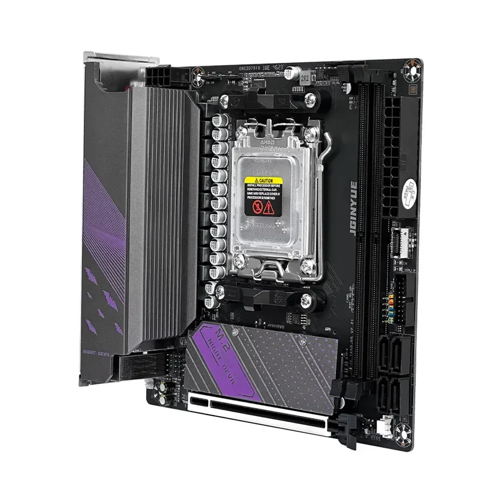 Материнская плата JGINYUE AM5 поддерживает процессор AMD Ryzen 7/8 двухканальную память DDR5