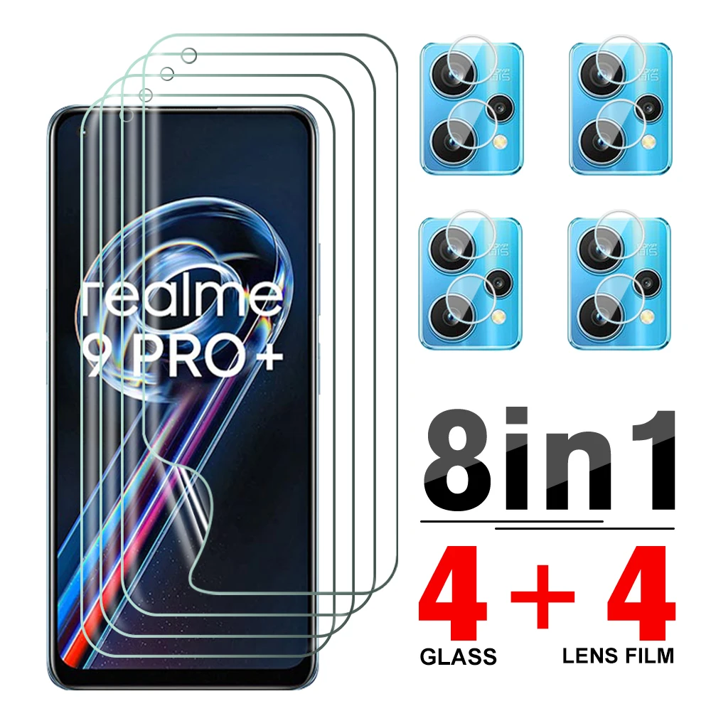 

Гидрогелевая пленка для объектива 8 в 1 для Oppo Realme 9 Pro plus Realmy 8 8I 7 6 Pro 6S Narzo 30 30A C21 C15 C11 X2 XT X7
