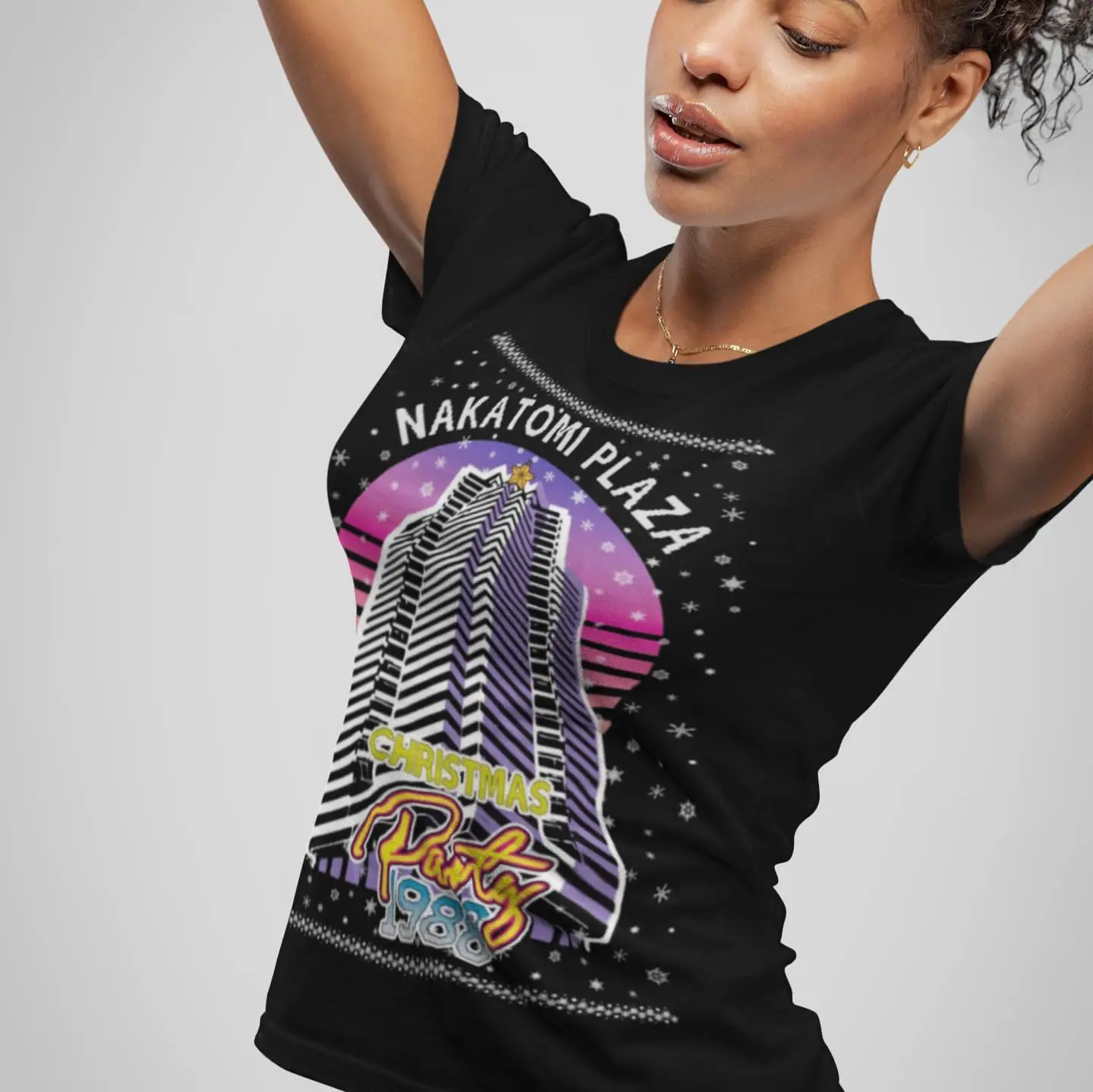 TOP KOALA TEE Ugly Christmas Graphic Crewneck Tshirt Nakotomi Plaza Xmas Party 1988