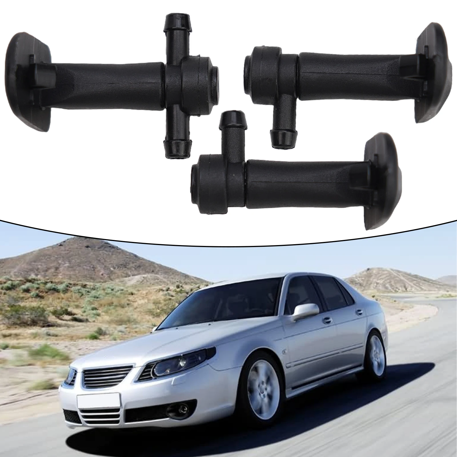 3 шт. насадки омывателя лобового стекла для Saab 9-3 9-3X 2003-11 12778850 12778849 Форсунки