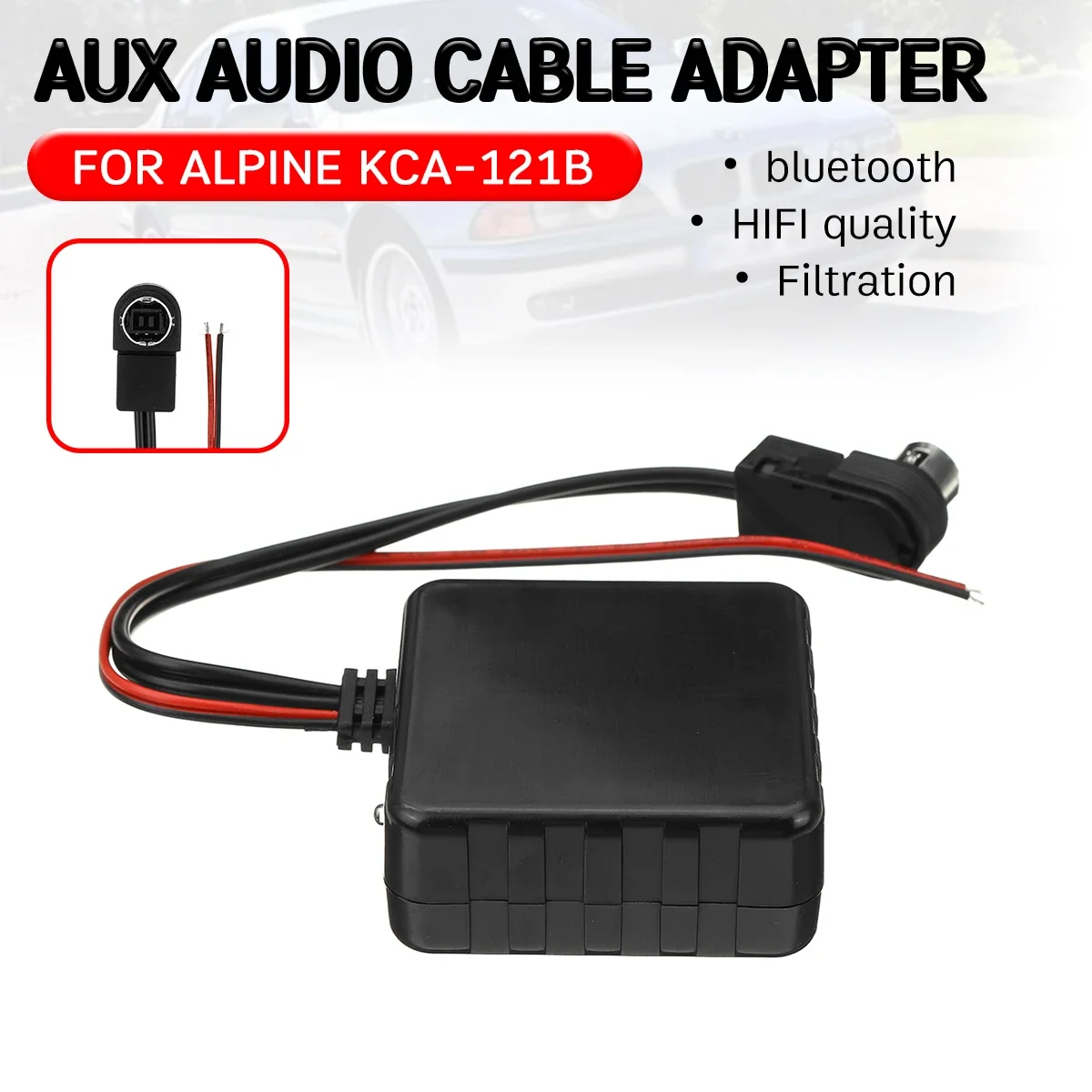 

Bluetooth Aux приемник кабель-адаптер Hi-Fi качество аудио головное устройство для ALPINE KCA-121B для ALPINE 9887/105/117/9855/305S