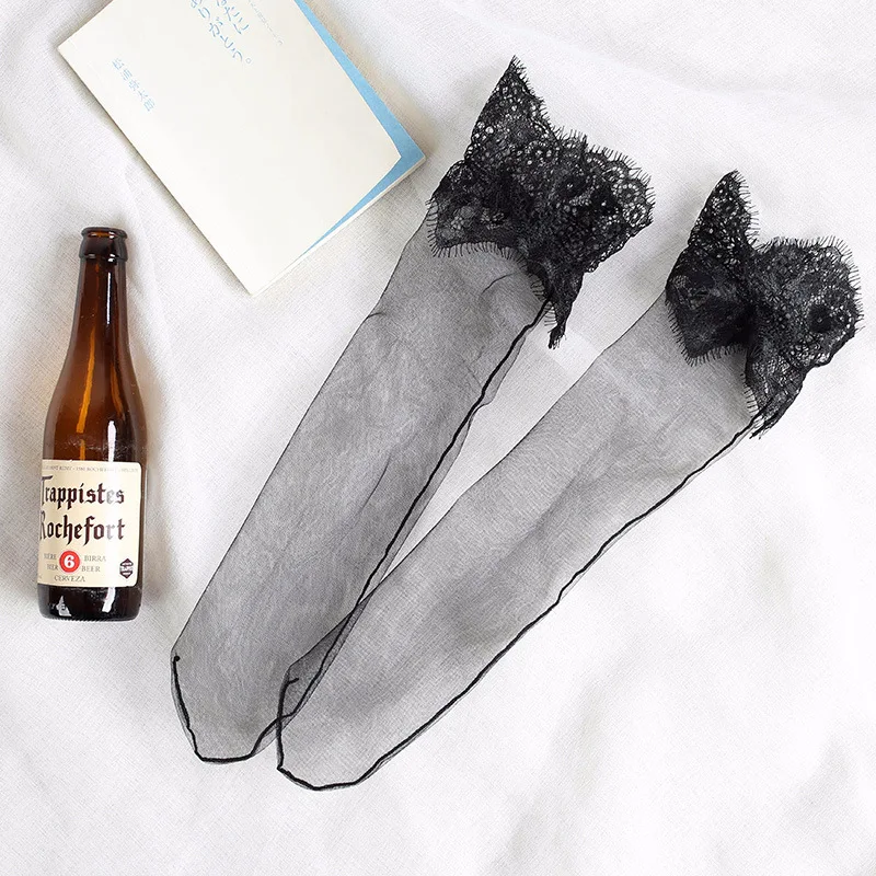 Fashion Vintag Cotton High Quality Women Lace Socks Transparent Summer Floral Lady Girl Thin Short Socks For Women Dropshipping