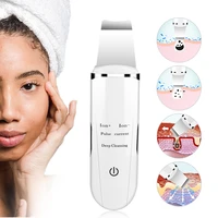 ultrasonic skin scrubber peeling shovel ion acne blackhead remover deep face cleaning machine face lifting facial massager