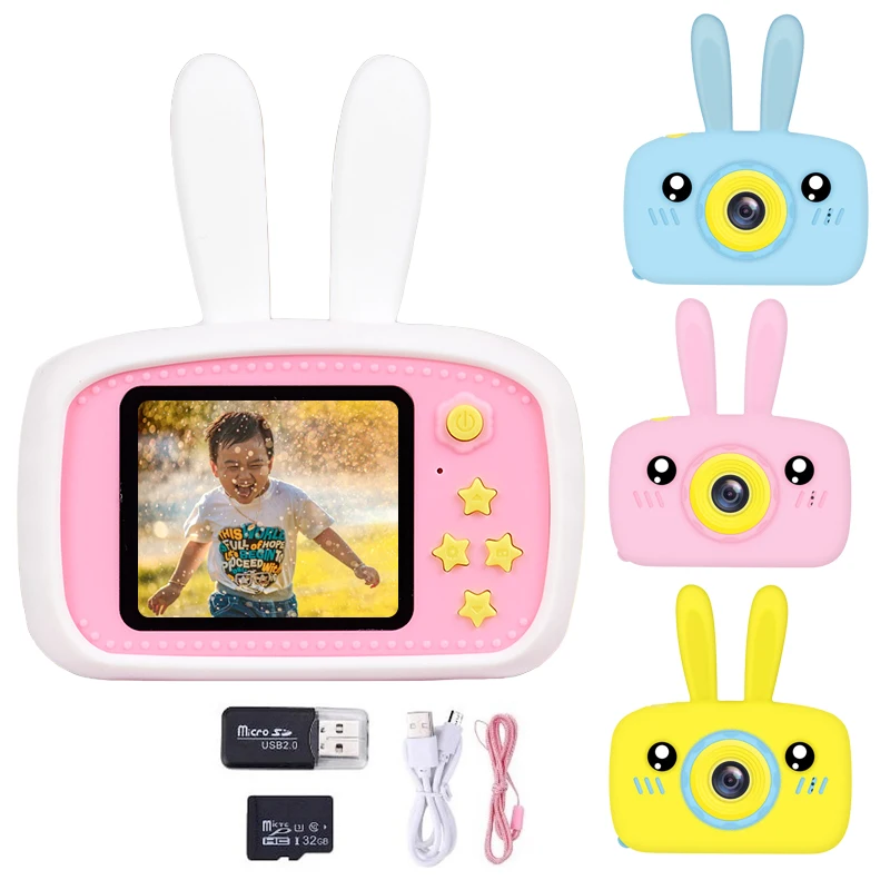 

Childrens Digital Camera 1080P HD Kids Mini Camera 2 inch HD IPS Screen Birthday Christmas Gift Toys Camera for Girl boy