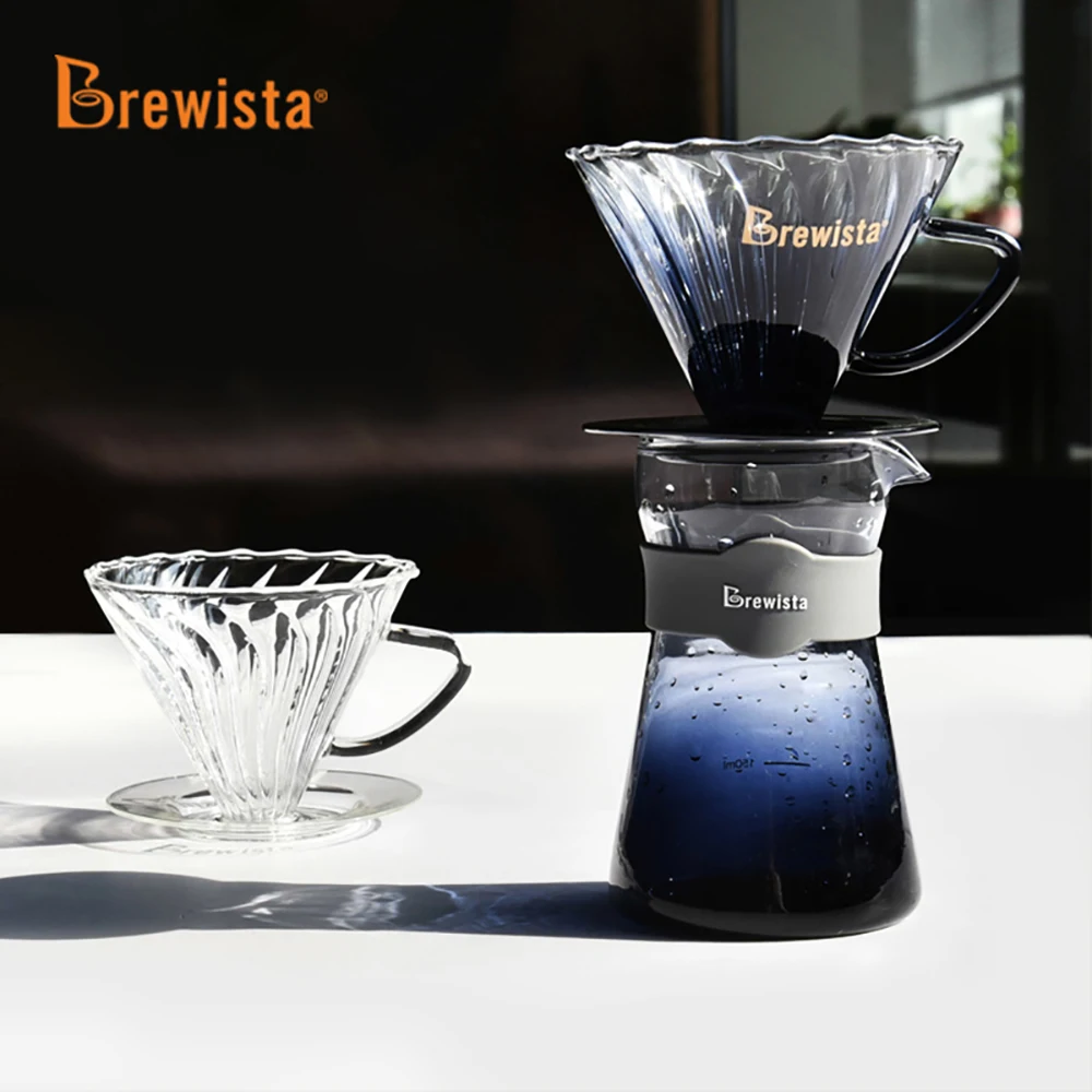 

Чашка-фильтр для кофе Brewista, термостойкая стеклянная чашка для кофе ручной работы, спиральная машина V60, 1-2 чашки