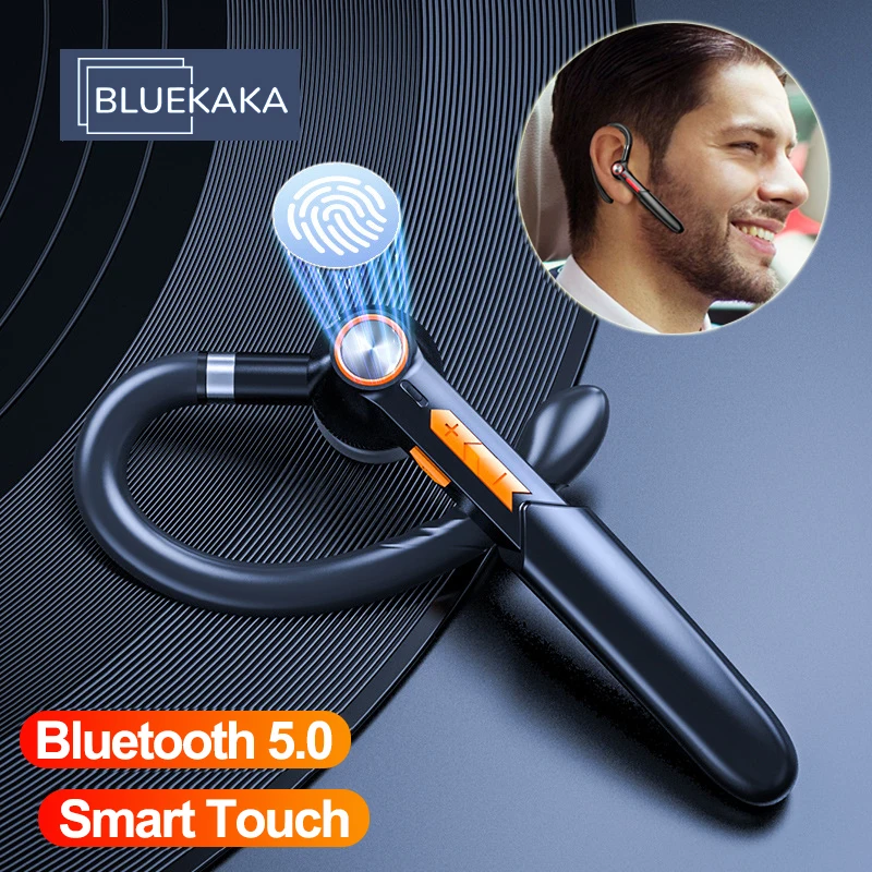 

Беспроводные Bluetooth-наушники с заушным крючком, деловые наушники с микрофоном, Спортивная шумоподавляющая гарнитура для Samsung, Xiaomi