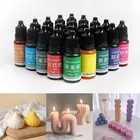 32 цвета, 10 мл, пигменты для свечей, краска для эпоксидной смолы, пигменты сделай сам изготовление мыла, свеч краситель, восковая свеча ручной работы, пигменты из смолы