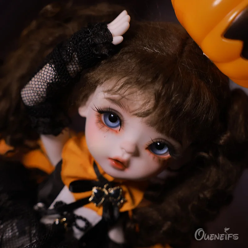 Фото Hugo BJD 1/6 Художественная кукла 26,5 см в черном газовом платье и желтый галстук-бабочка YOSD фантазия Смола игрушки №3