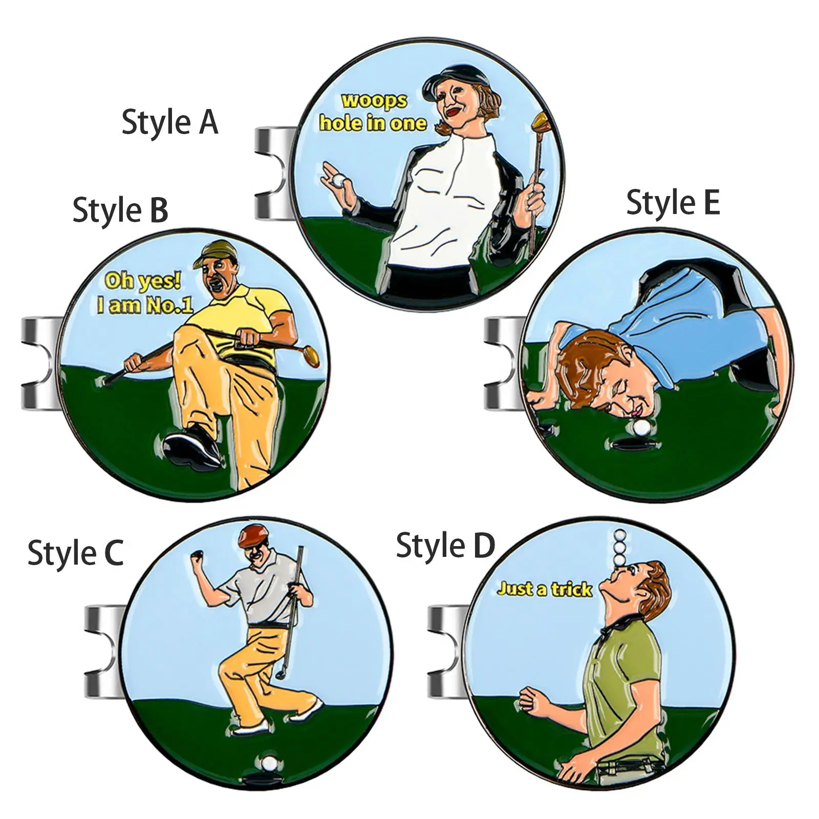 

Golf Ball Marker Hat Clip Golf Cap Holder Golf Sports Accessories Golf Gifts for
