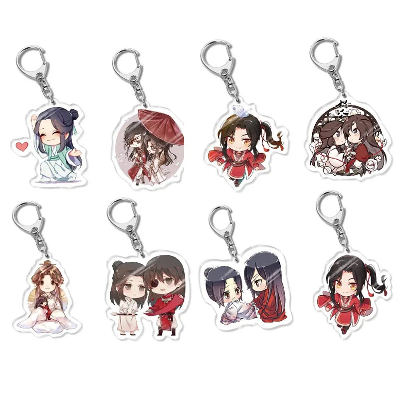 8 шт./лот аниме Tian Guan Ci Fu брелок акриловый Xie Lian Hua Cheng фигурка для женщин мужчин