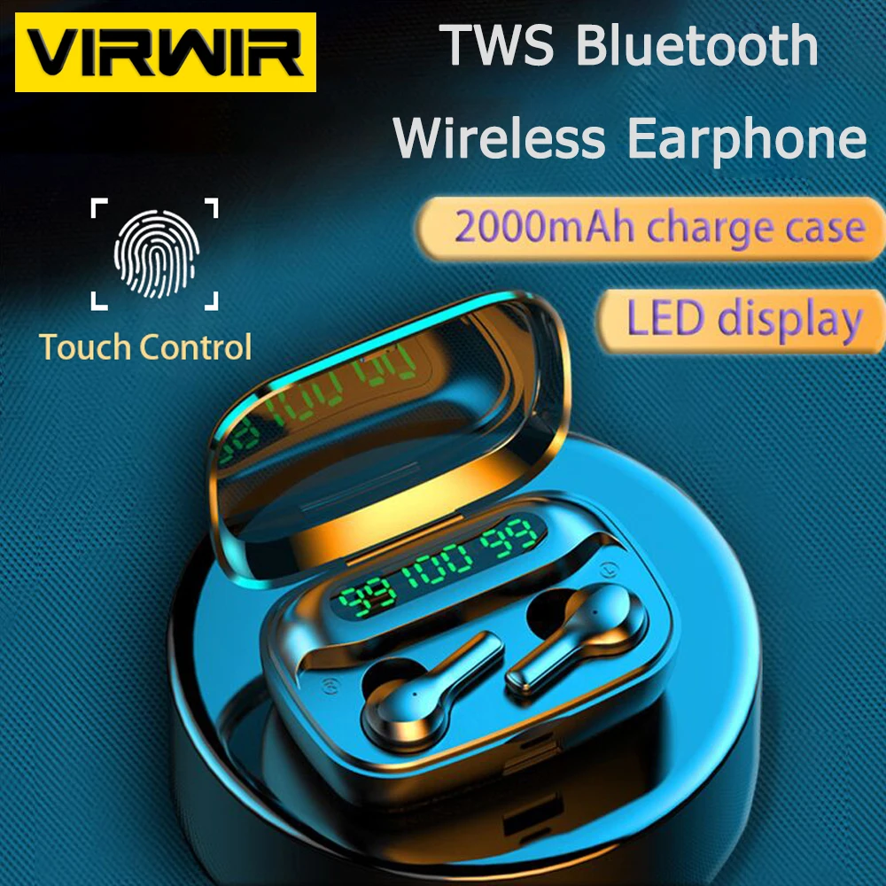 

TWS беспроводные наушники Bluetooth наушники бас стерео наушники HD шумоподавление спортивные водонепроницаемые гарнитуры с микрофоном