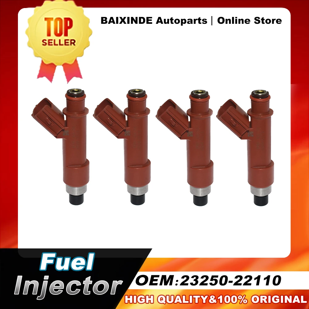 

OEM 23250-22110 23209-22110 Fuel Injector Nozzle 4Pcs For Toyota New Original Auto Accessories