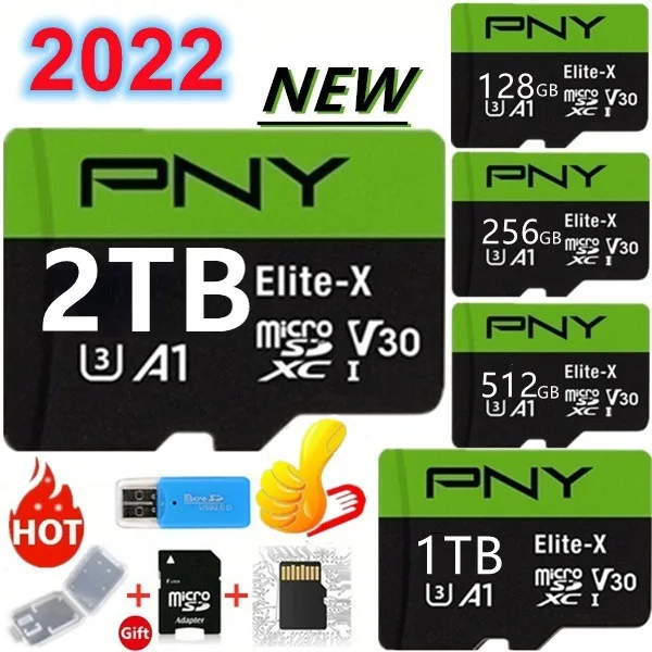 

2022NEW high speed 1TB 512GB 2TB card+ USB drive Micro SD Micro SDHC Micro SD SDHC card 10 UHS-1 TF memory card + card reader