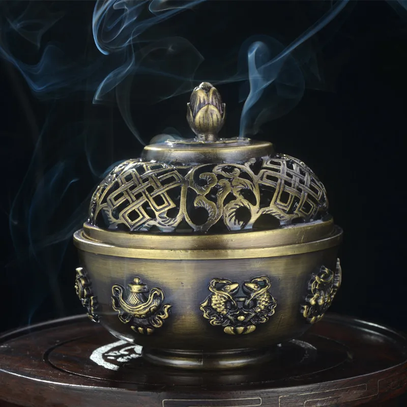 

Декоративная курильница для благовоний, из чистой меди, 9,6*9,2 см