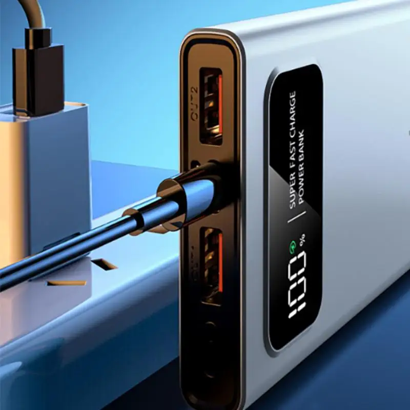 200000 mAh Power Bank 120 Вт сверхбыстрая зарядка сверхбольшая емкость цифровой дисплей