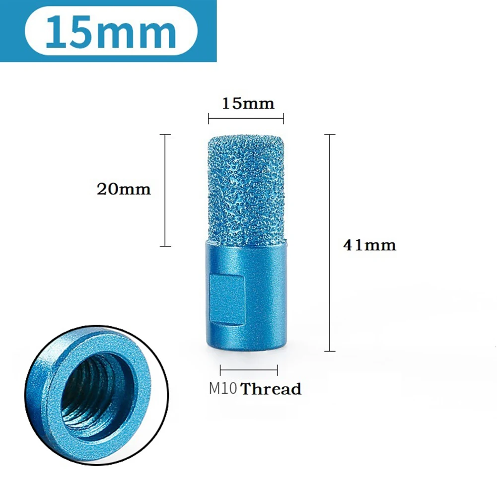 

6/10/15mm Milling Cutter Drilling Grinding Edges Enlarge Shape Finger Bit For Angle Grinder For Ceramic Tile Granite