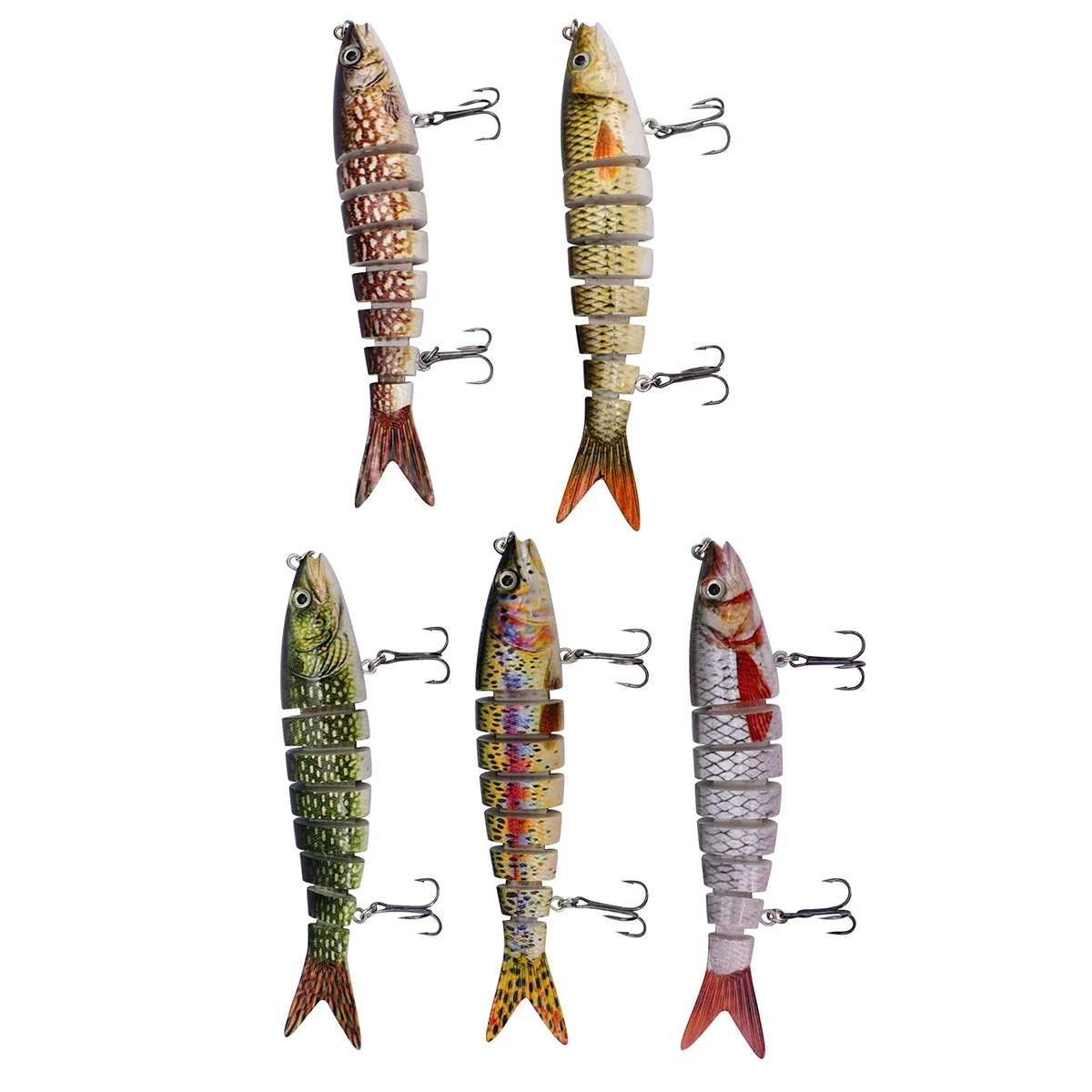 

Bass Lure Knotty Fish Bait Fishing Accessories Supplies Hook Artificial Simulation Baits Abs