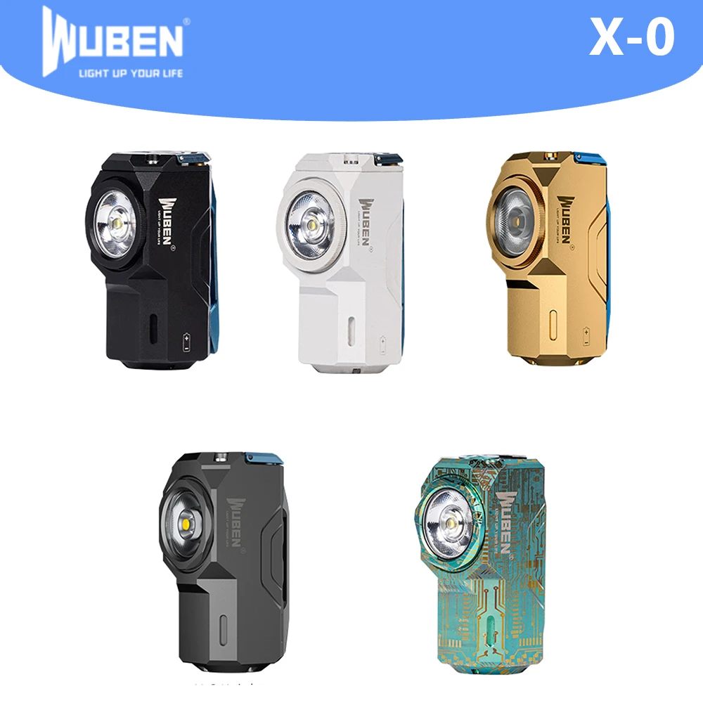 Wuben X-0  Knight  Brightest EDC Flashlight 1000 Lumens  Pocket Size Magnetic Tailcap  Small  powerful light source