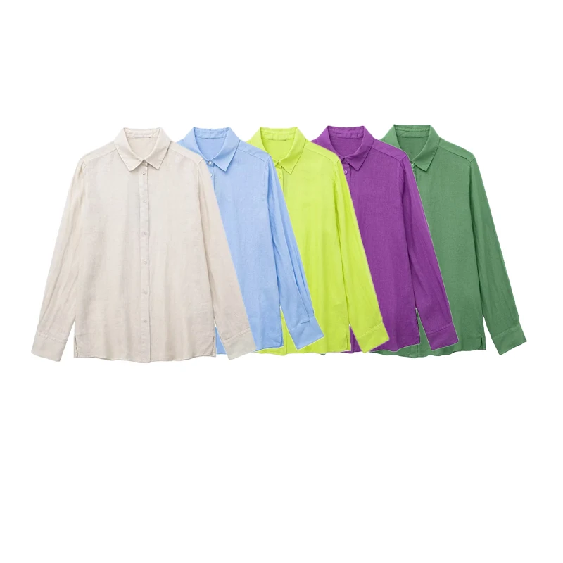 

Spring shirt women's fashion chic long-sleeved women's shirt top 2023 new blouses fashion casual simple young student shirts