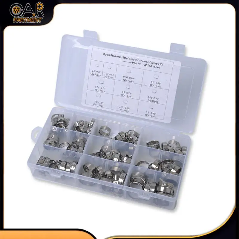 

Набор зажимов для шланга из нержавеющей стали, 12,8-23,5 мм