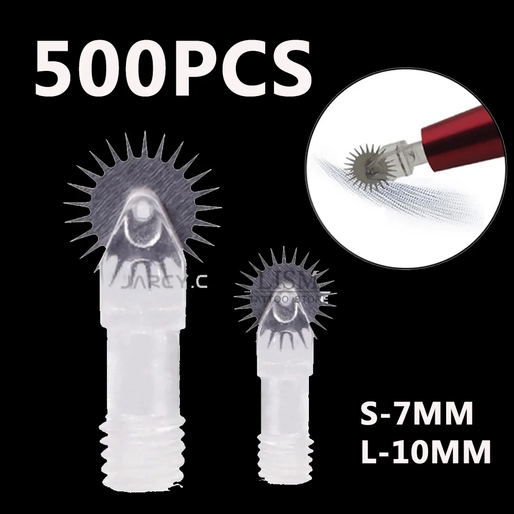 

500 шт./набор, иглы для микроблейдинга бровей