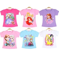 disney princess mickey mouse summer clothes childrens short sleeved t shirt cotton new clothes half sleeve tops for girls