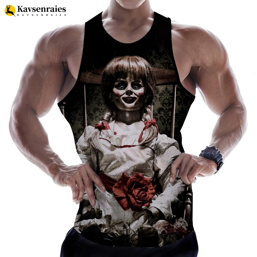 

Мужская и женская футболка с 3D-принтом фильма «ужасы»