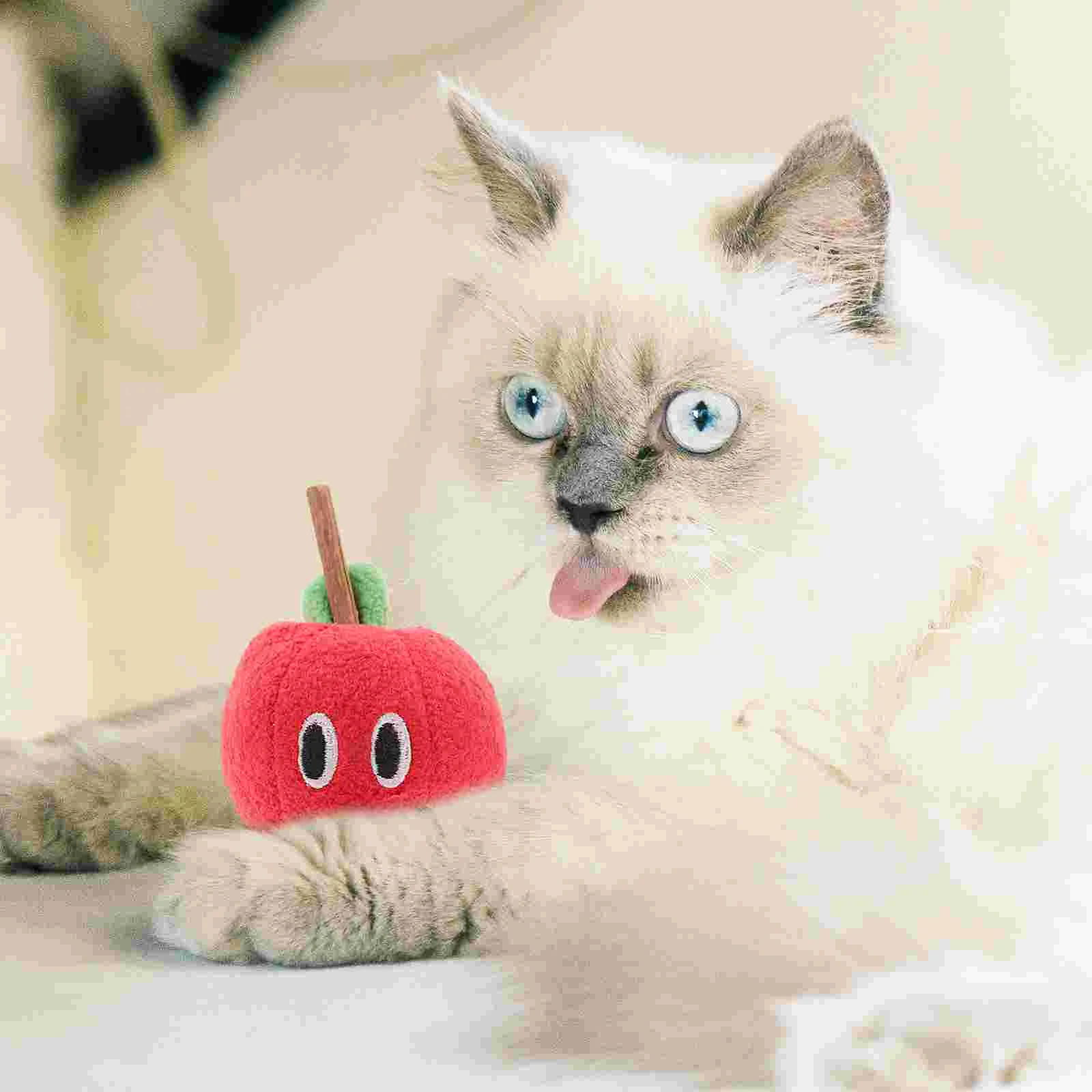 

Cat Toy Interactive Chewing Toys Teaser Teething Sticks Plush Kitten Indoor Cats Dental Wand