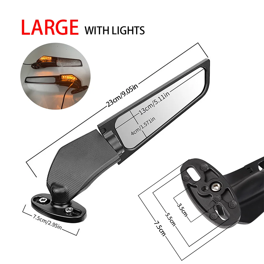 Зеркала для мотоцикла регулируемое вращающееся боковое зеркало заднего вида YAMAHA