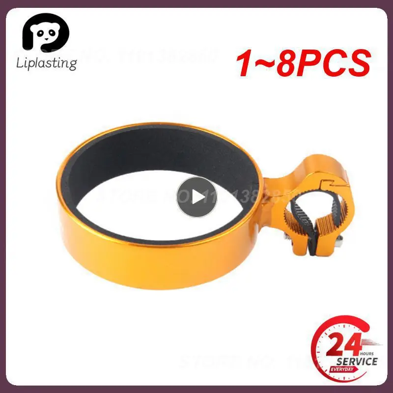 

1~8PCS Aluminum Alloy Cup Holder Bike Coffee Drink Cup Handlebar Mount Stand Bike Water Bottle Cage Bracket