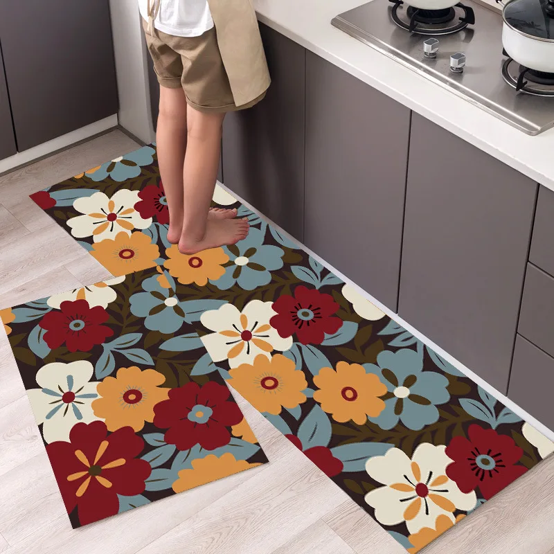

Anti Slip Kitchen Floor Carpet Rug Soft Bedroom Living Room Long Strip Carpets Hallway Rugs Absorb Water Home Decro Mat