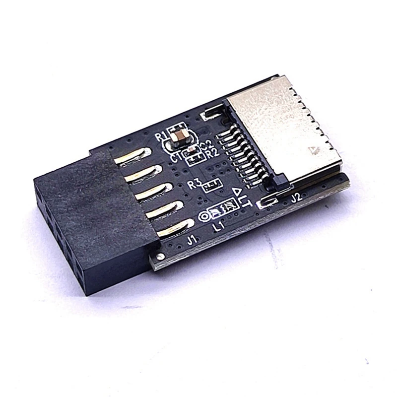 Материнская плата USB2.0 9Pin в разъем TYPE-C A-KEY Передний коннектор Конвертер Адаптер заголовка интерфейса USB3.2 TYPE-E.
