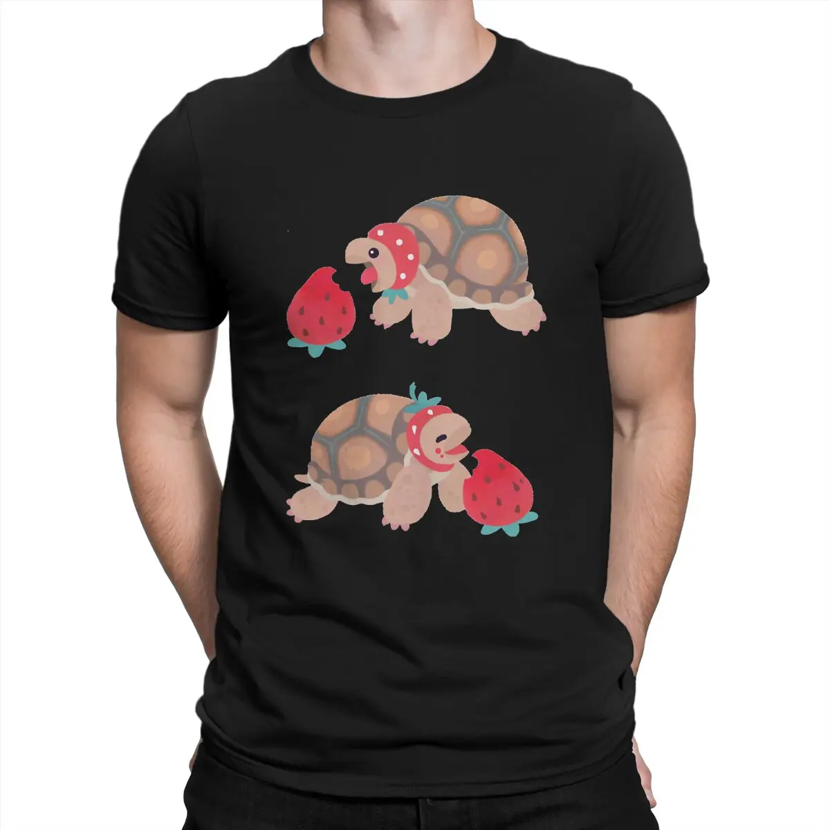 

Мужская винтажная футболка из чистого хлопка, с круглым вырезом и коротким рукавом