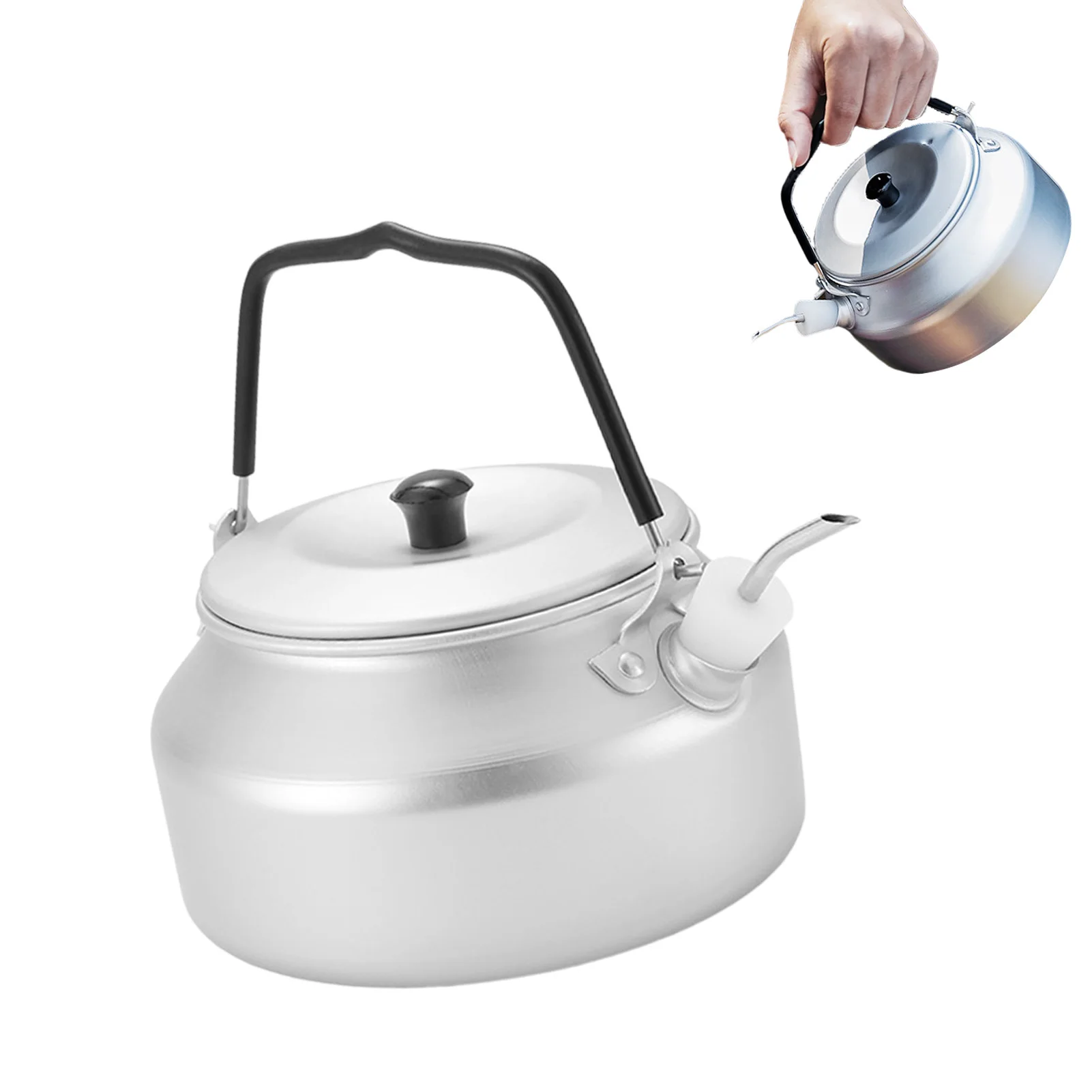 

Outdoor Camping Kettle Durable Camping Kettles For Boiling Water Portable Ultra-Light Outdoor Hiking Camping Picnicking