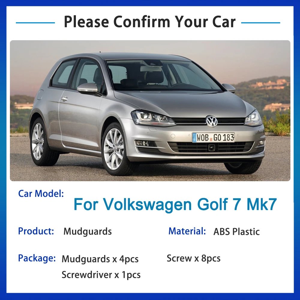 Брызговики для Volkswagen Golf 7 MK7 2013-2016 аксессуары стайлинга обновление грязезащитного