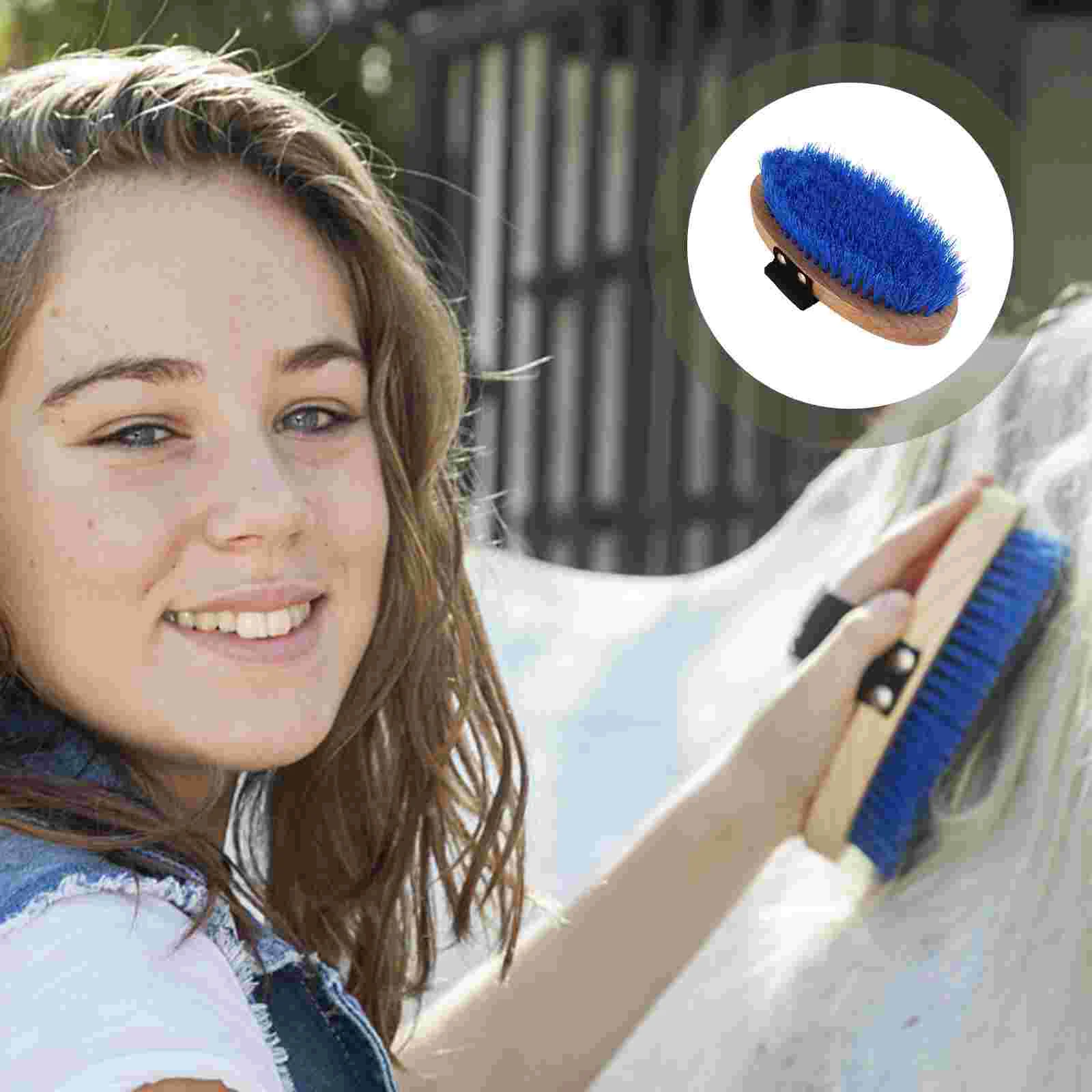 

1PC Professional Practical Creative Useful Horse Brush with Belt Horse Hair Brush