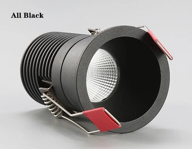 

FLDJL Регулируемые антибликовые светодиодные потолочные светильники COB 5-12 Вт теплый белый