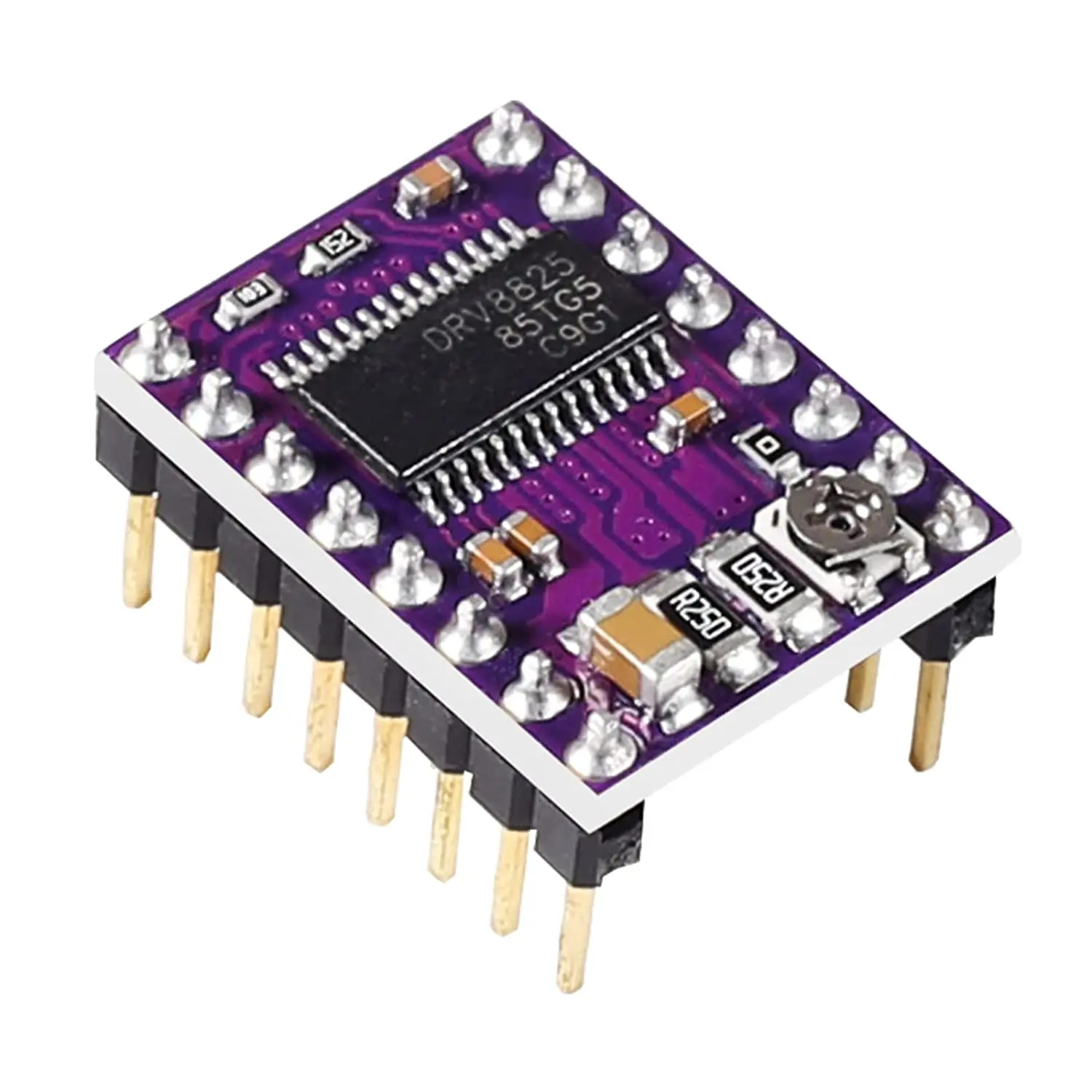 Модуль драйвера шагового двигателя DRV8825 с радиатором для 3D-принтера RepRap 4 RAMPS1.4 StepStick A4988