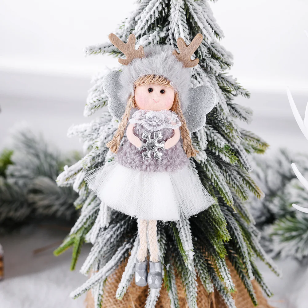 

3pcs Creative Christmas Girl Pendant Christmas Tree Pendant Children (As Shown)