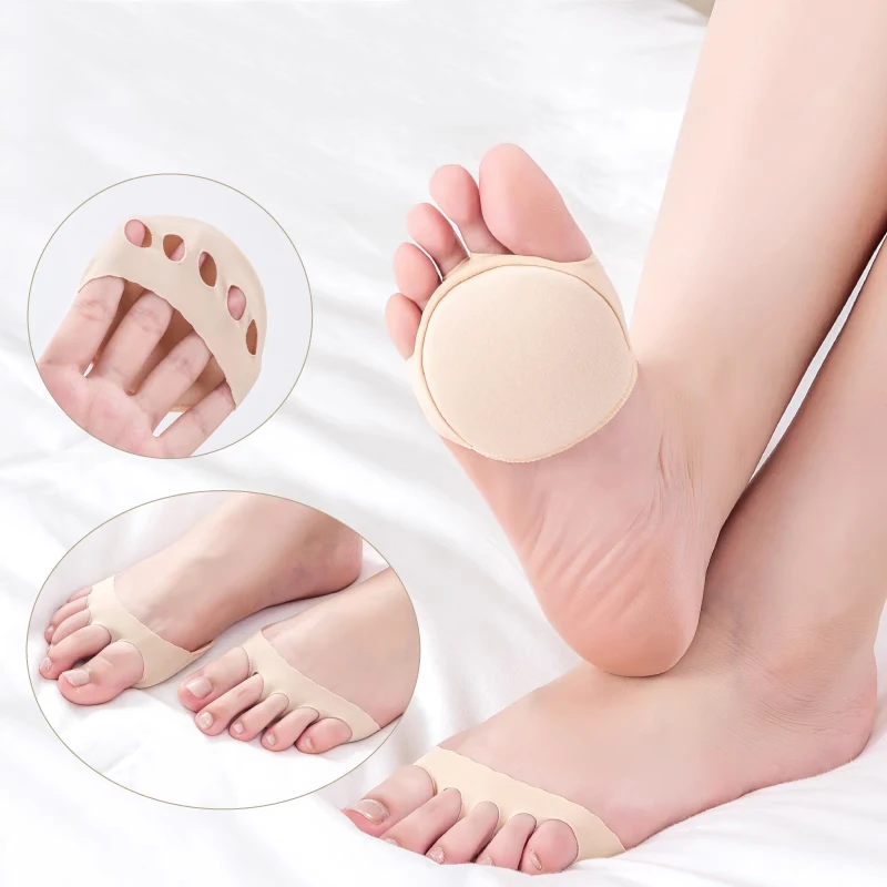 6Pcs Women Forefoot Pads High Heels Half Insoles Five Toes Insole Foot Care Calluses Corns Relief Feet Pain Massaging Toe Pad