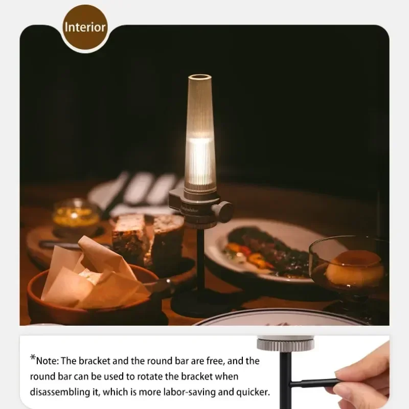 ore kempingowa latarnia piknikowa Ipx4 wodoodporna świeca Led lampa dekoracyjna do domu podróż na zewnątrz przenośne lampy oświetleniowe