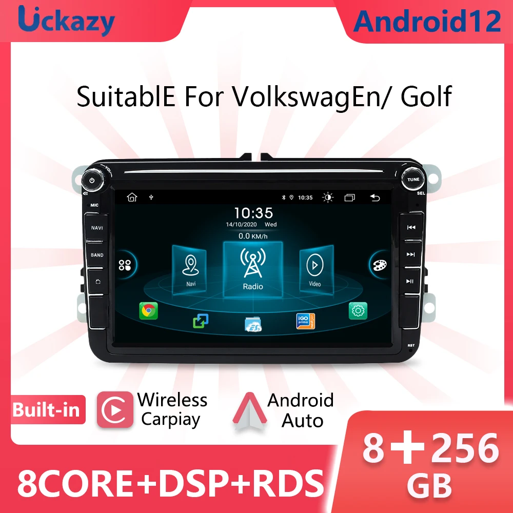 

8+256GB Android12 Multimedia Player For Amarok Volksagen VW Passat B6 B7 CC T5 Skoda Octavia2 superb2 Tiguan Seat leon Golf 56