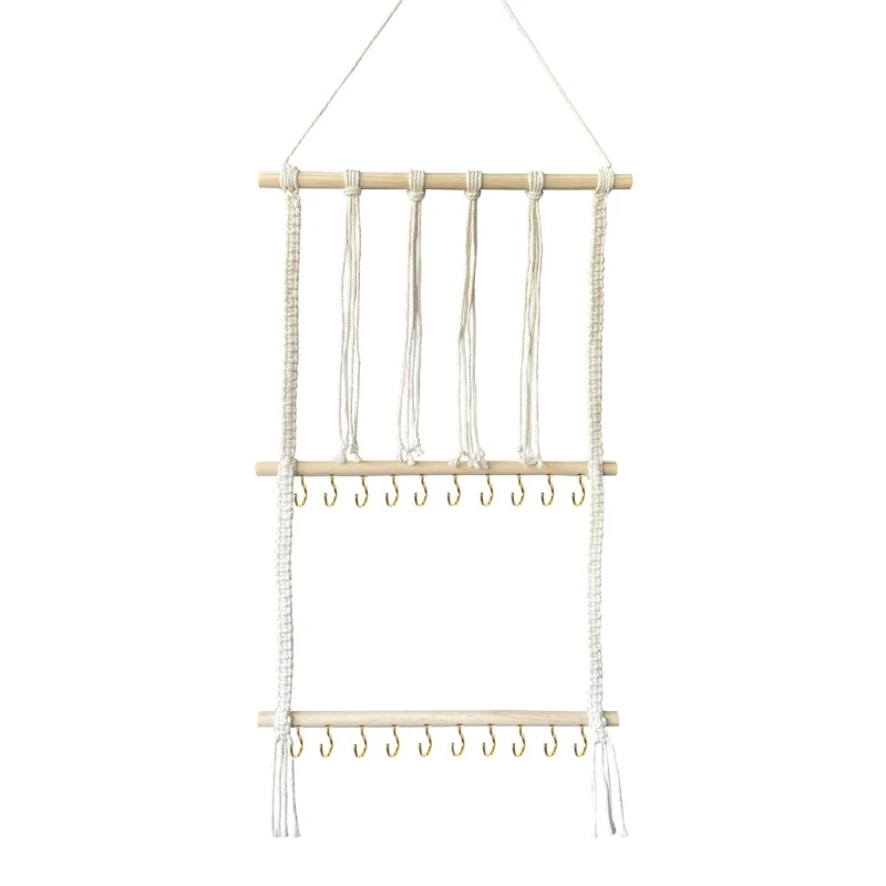 

Decorative Fringe Tapestry Wall-Hanging Hair Clip Hanger Hook with Cotton Tassel