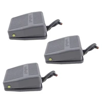 3x 250v footswitch foot momentary control switch electric power pedal spdt grey