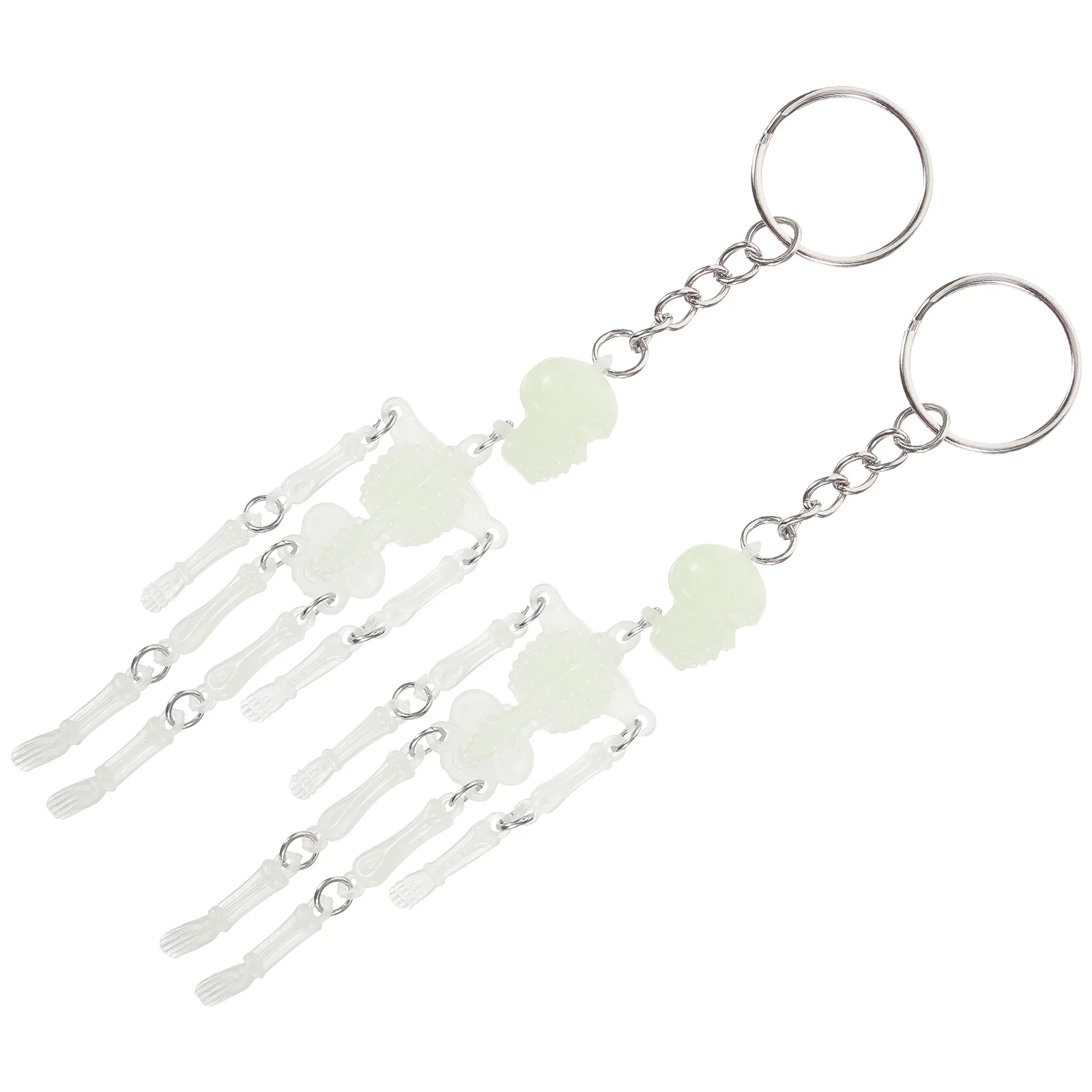 

2 pcs Glowing Keychains Decorative Keyring Bag Charm Backpack Keychains