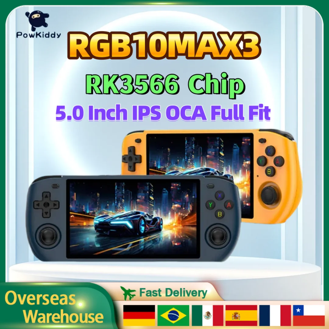 POWKIDDY RGB10MAX3 Ретро портативная игровая консоль с открытым исходным кодом игровой