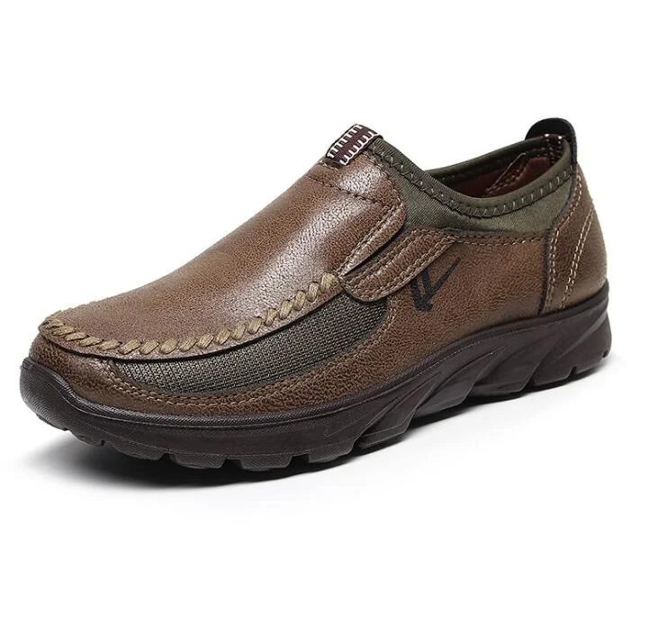 

Autumn old Beijing cloth shoes men's single shoes breathable casual sports casual shoes thick-soled large size shoes 48