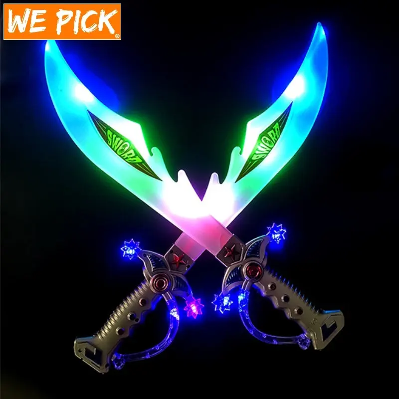 

LED Sword Plastic Light Up Toys Flashing Sticks Design Party Night Club Supply Kids Children Birthday Gift Accessories Wholesale